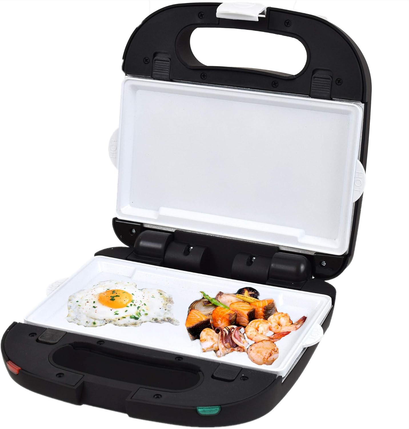 Syntrox Germany Teppanyaki SM-1500W Flat Grill with Ceramic Coated Baking Plates