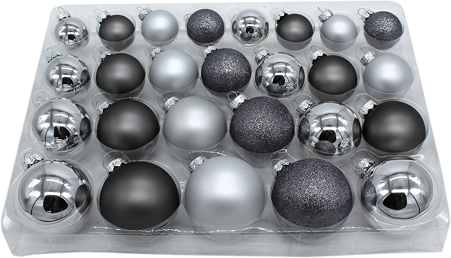 DARO DEKO Christmas Baubles Mix Pack of 52