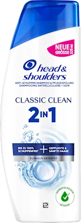 head&shoulders Shampoo & Conditioner 2in1 Anti-Dandruff Classic Clean, 225 ml