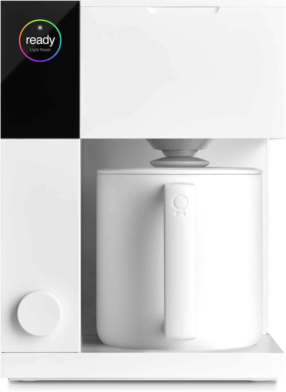 Fellow Aiden Precision Coffee Maker - 10 Cup Thermos Flask, Integrated Brewing Aid, Scheduling, Removable Water Tank, Matte White
