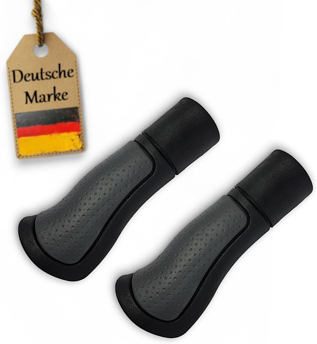 FabaCare 2 x Handle for Rollator, 120 x 22 mm, Ergonomically Shaped, Replacement Handles, Rollator Handle, Rollator Holder, Right and Left, Hand Grip for Mobility Aid, One Pair of GR-ERGO-GS