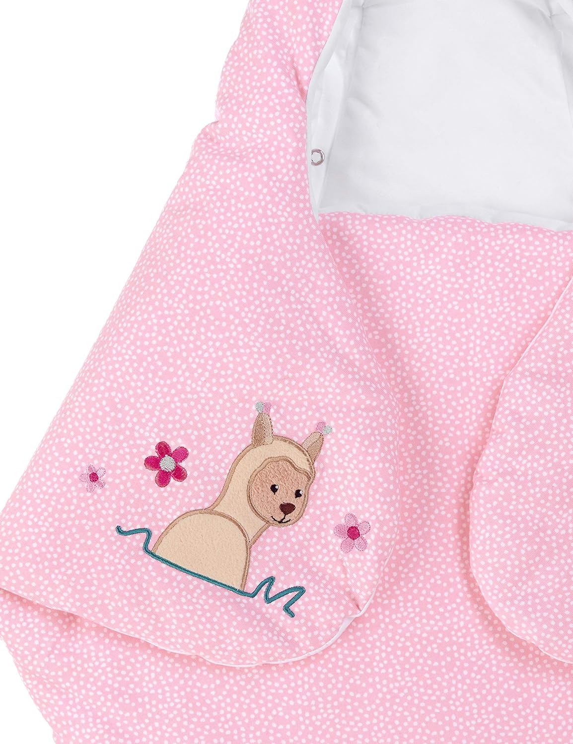 Sterntaler Swaddling Blanket Emmi Donkey Padded Age 75 x 90 cm Light Blue / Multicoloured