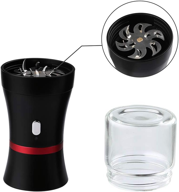 AiTURE Upgrade Electric Herb Mill Pollen Spices Coffee Built-in 1100 mAh Key Lock with Child Lock [No Spice Content] (Big)