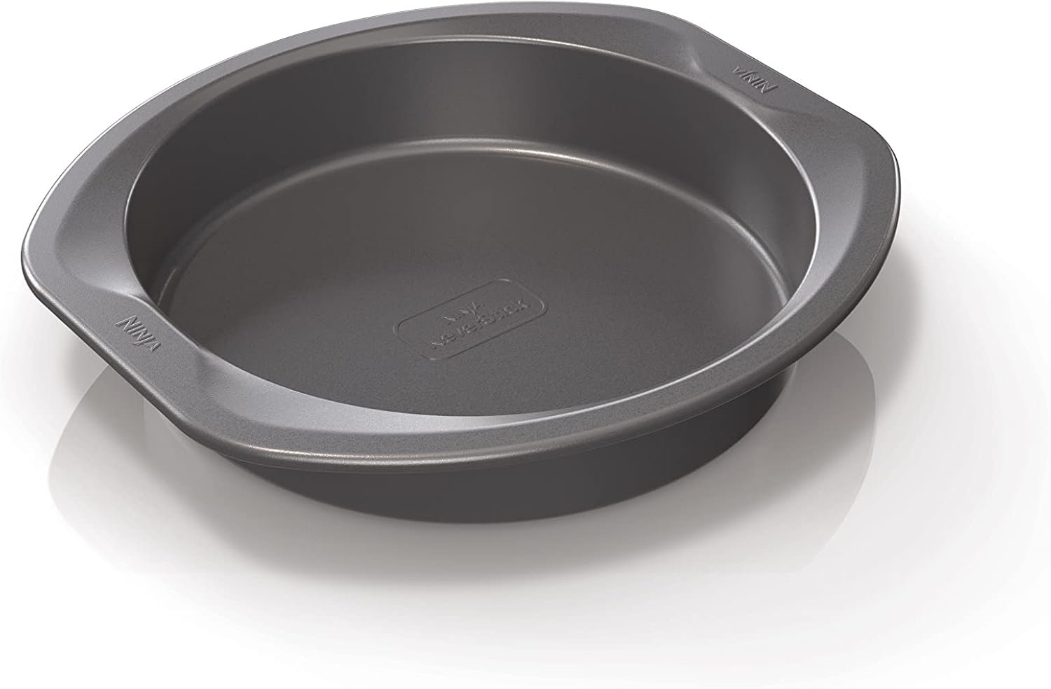 Ninja Foodi ZEROSTICK Round Cake Tin, 22 cm, Non-Stick, Durable, Heavy Duty Aluminized Steel Cake Tin, Grey, B30308EUUK