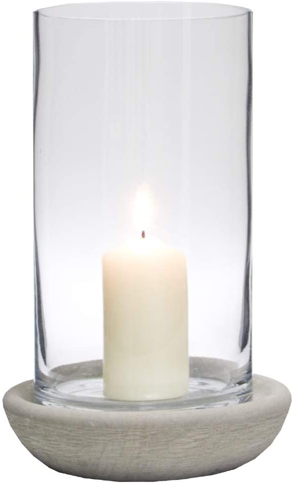 Varia Living Jade Basalite Tea Light Holder Made Of Glass And Basalite Ston