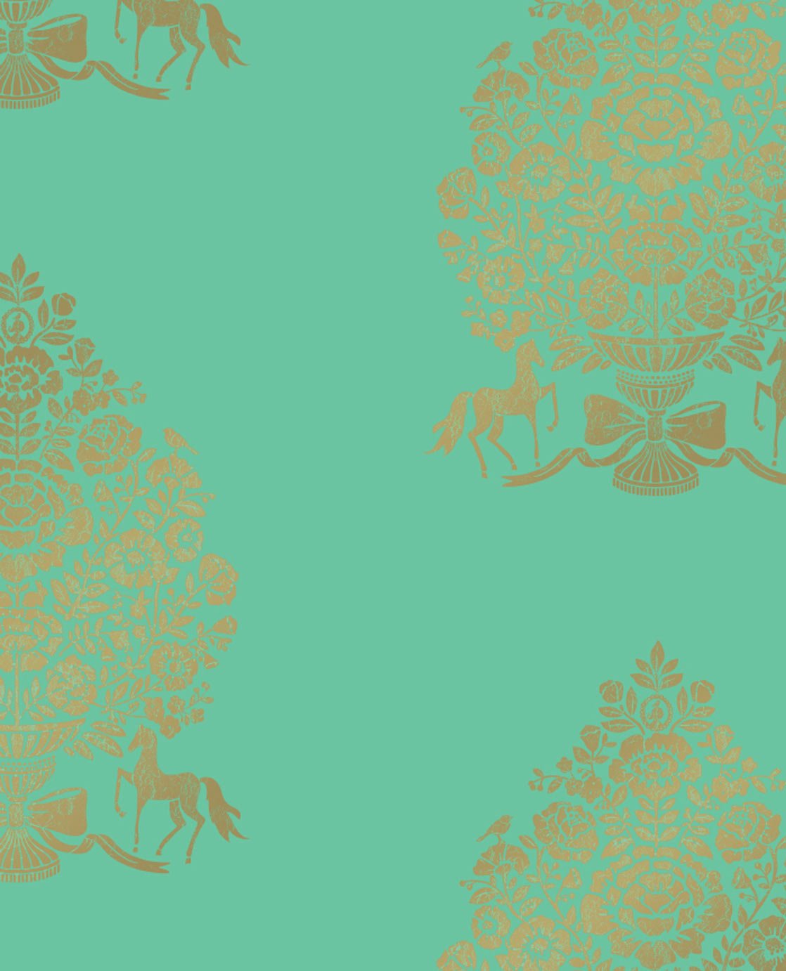 Eijffinger Non-Woven Wallpaper Eijf Finger Pip Wallpaper 341055 Floral Ornaments Horse