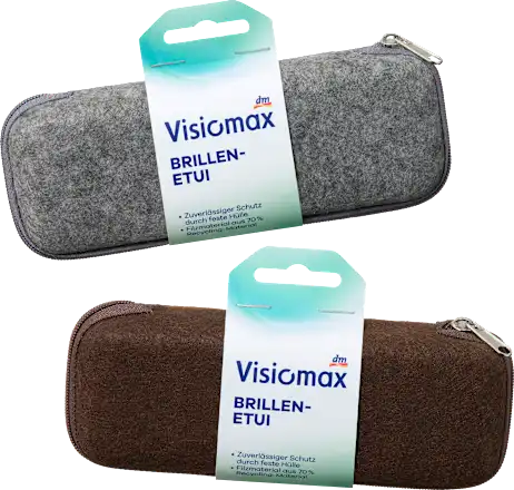 Visiomax Felt glasses case with zipper, 1 pc.