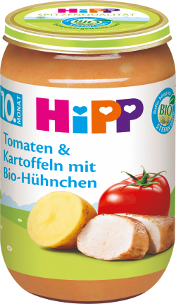 HiPP Menu Tomatoes & potatoes with organic chicken from the 10th month, 220 g