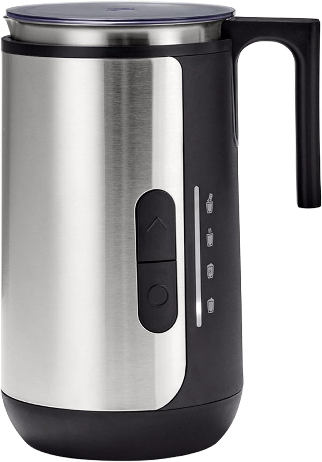 Tchibo Store Tchibo Induction Milk Frother, Program Selection for Warm & Cold Milk Foam, Suitable for Milk Alternatives, Cocoa Function, Mixing Container Dishwasher Safe, Stainless Steel, Black