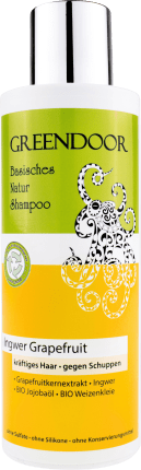 GREENDOOR Shampoo Ingwer Grapefruit, 200 ml