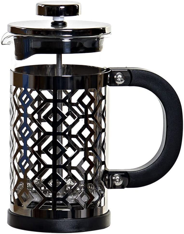 MGE World MGE Coffee Maker, Coffee Machine, French Coffee Press, Coffee Pot, French Press System with Stainless Steel Filter, French Press Coffee Machine, Black, 350 ml