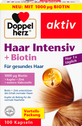 Doppelherz Hair intensive + biotin capsules 100 pieces, 58 g
