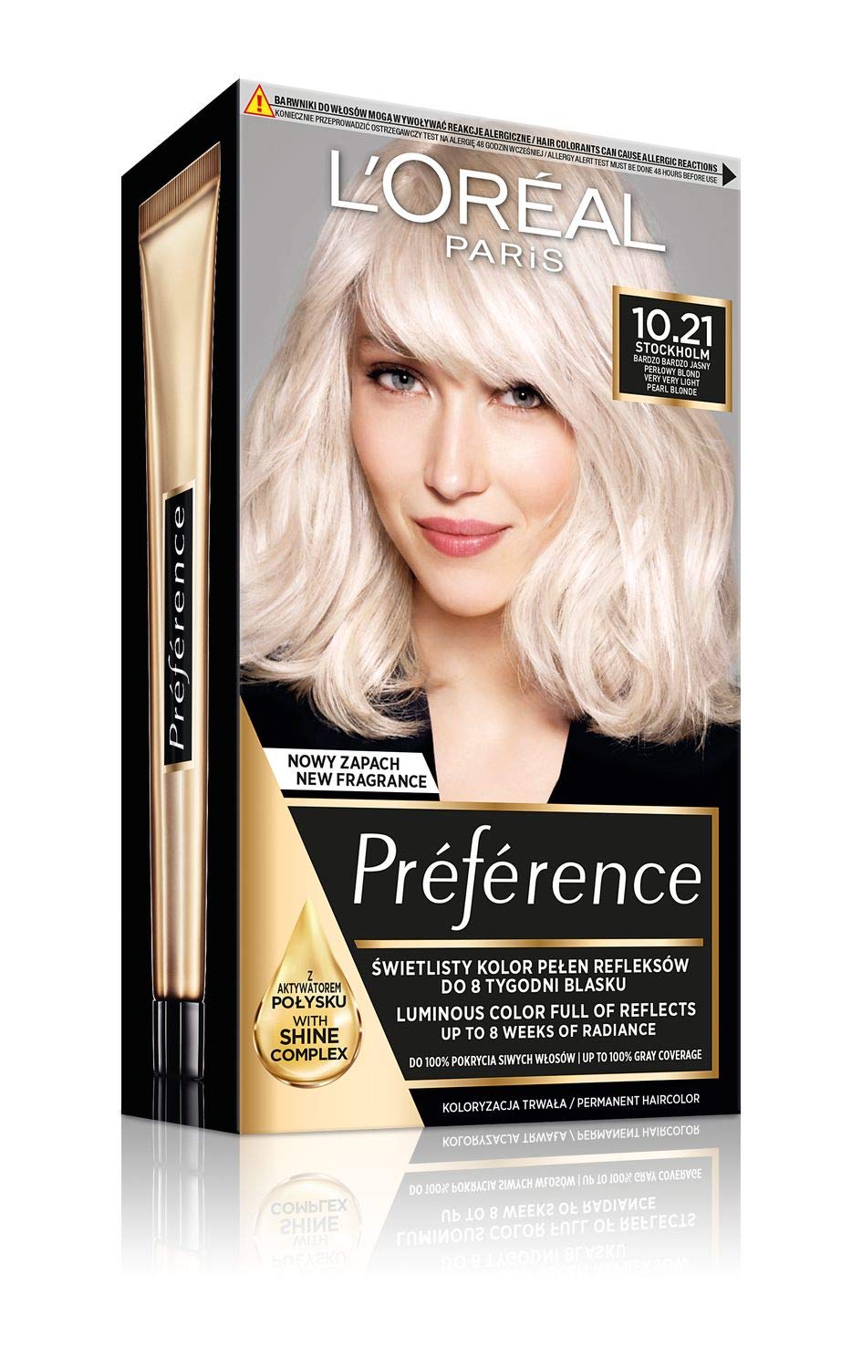 L'Oréal Paris L\'Oréal Paris Préférence 10.21 Stockholm Hair Dye Very Light Pearl Blonde