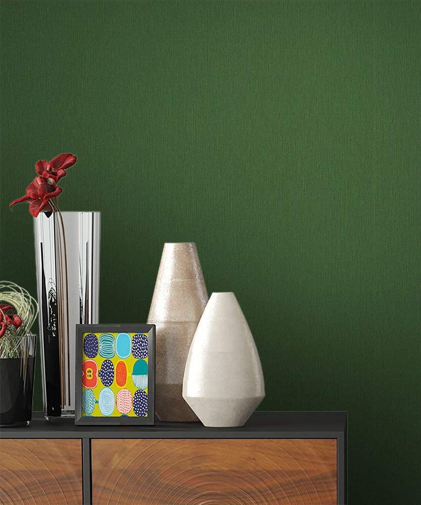 Newroom Design Newroom Flower Wallpaper Green Non-Woven Wallpaper Flowers Pattern Design B