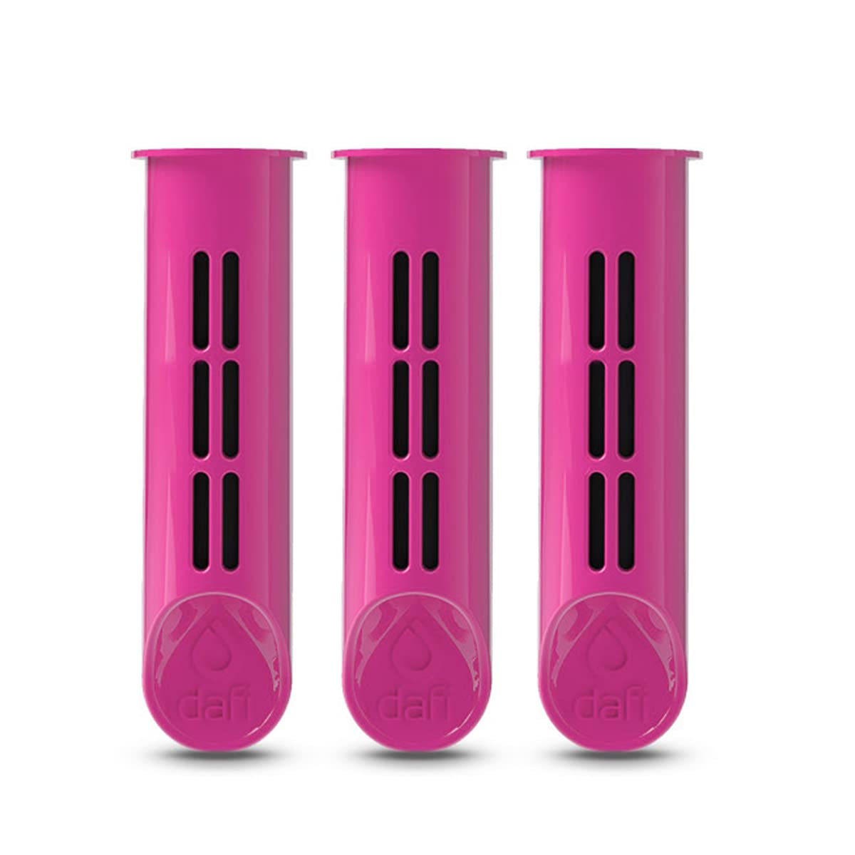 Dafi Set of 3 Filters for Soft and Solid Filter Bottles, Pink, Interchangeable Filters, Environmentally Friendly, BPA-Free, Removes the Taste and Odour of Chlorine