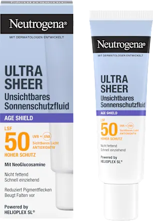 Sunscreen facial fluid, ultra sheer age shield, SPF 50, 50 ml