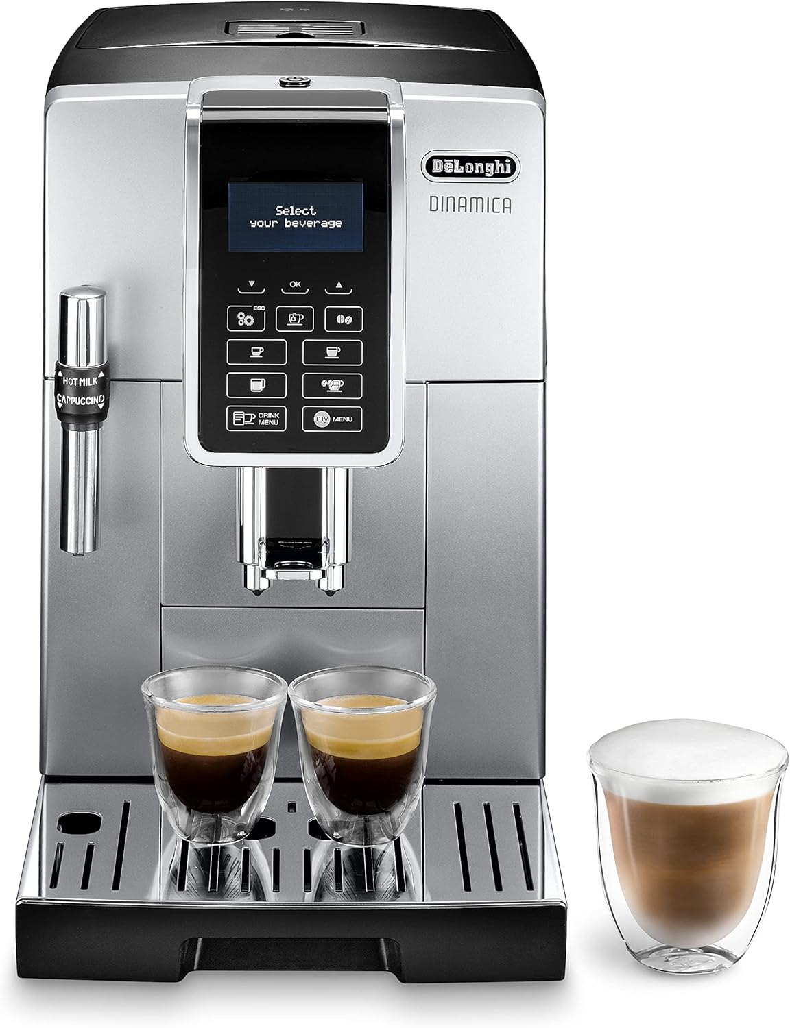 De\'Longhi Dinamica ECAM Coffee Machine, Silver