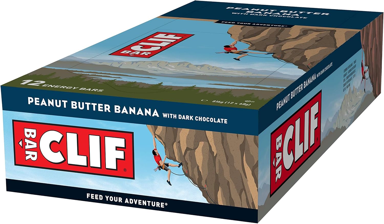 CLIF Bar - Energy Bar 12 x 68g Peanut Butter Banana