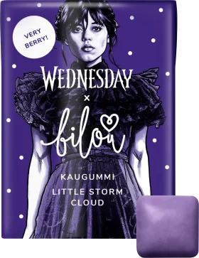 bilou Chewing gum, Wednesday Little Storm Cloud, sugar-free (10 pieces), 10 pieces