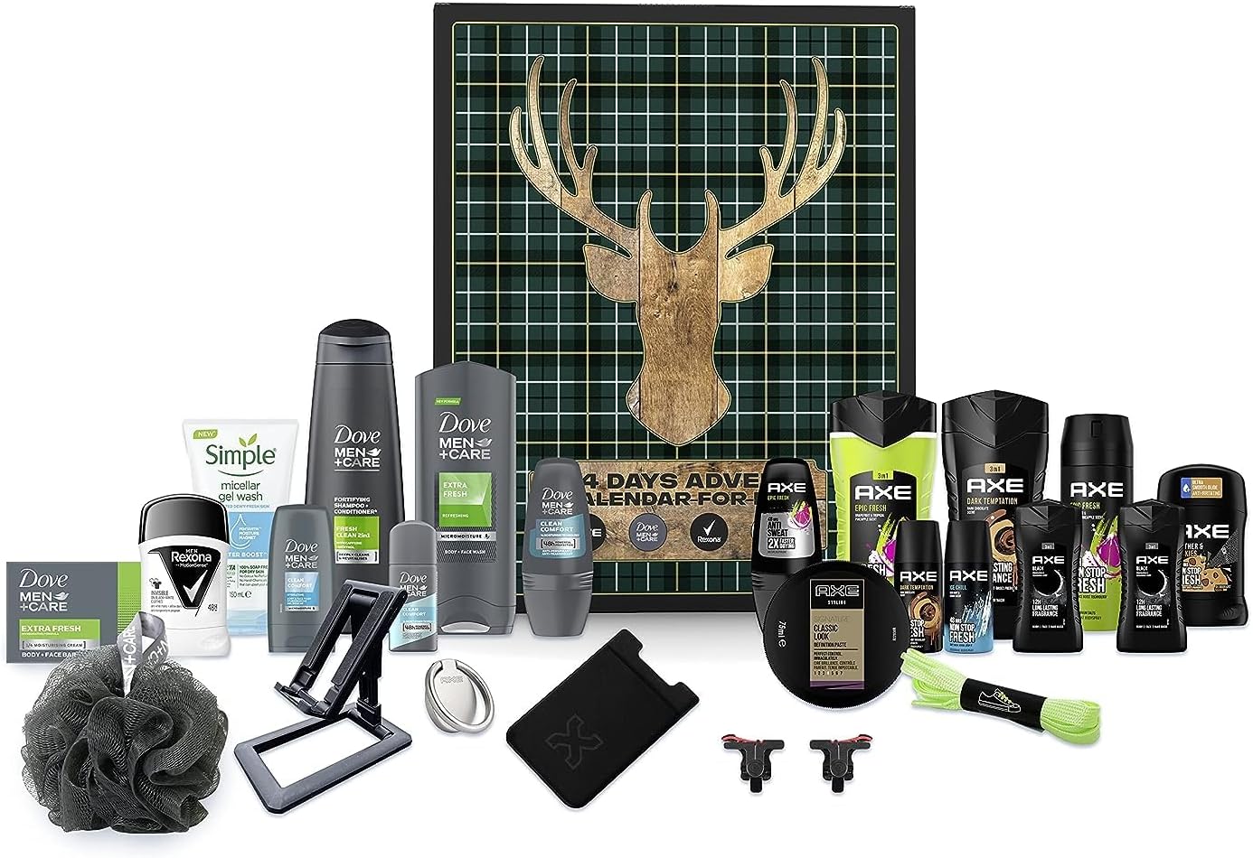 Jung Ax Advent Calendar 2023 Men \ 's Beauty Classic Edition 24 Care Beauty Cosmetics Advent Calendar for Men, Christmas Calendar Value, Men Men