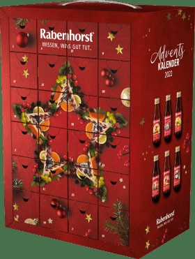 Rabenhorst Advent calendar 2022, 24 delicious & healthy mini juices, 1 pc