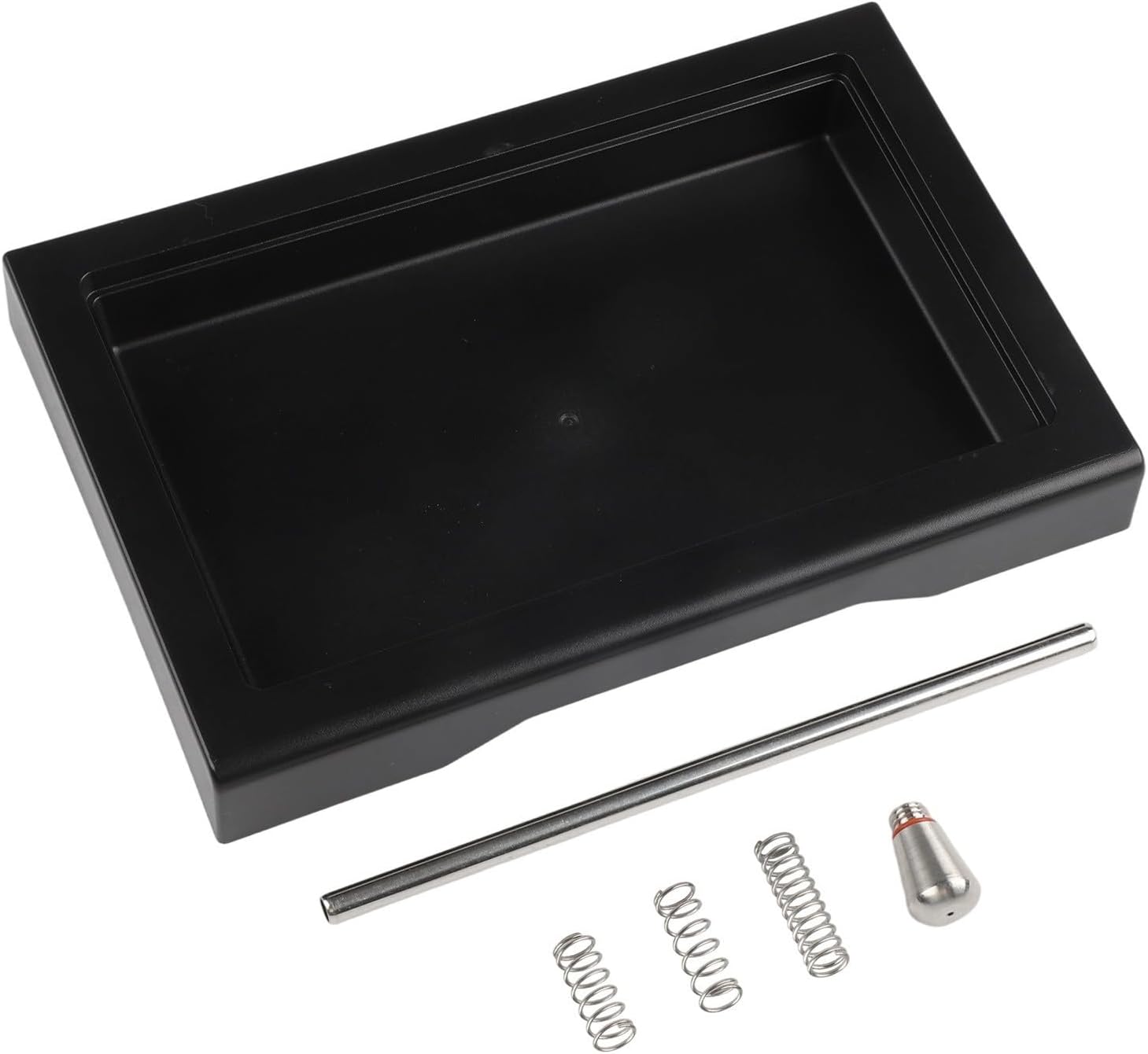 Volakebeing Thin Drip Tray Set with Long Stainless Steel Tube, 6 Bar, 9 Bar, 12 Bar, OPV Spring for Gaggia Classic Pro RI9403 Classic 2019 2020 2021, Easy Installation, ABS Plastic (6 Pieces)