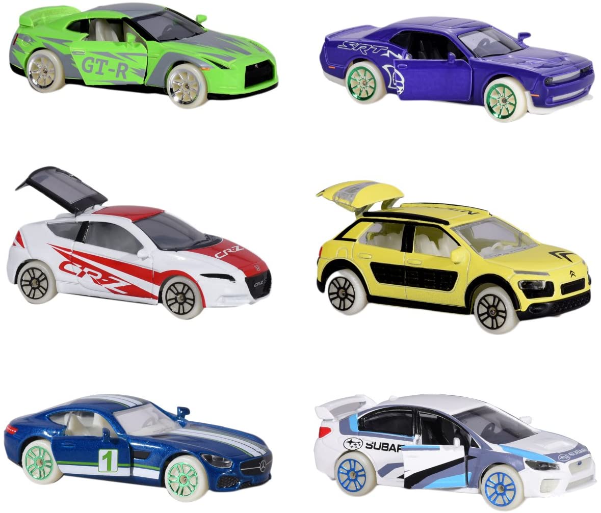 Dickie Majorette 212054014 Limited Edition 4 Glow In The Dark Mini Vehicle