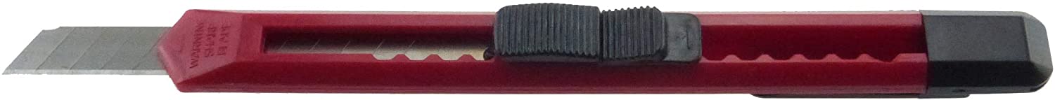 NiNeKa 60x Mini Knife Safety Knife Cutter Set Red 9 mm Snap Off Blade
