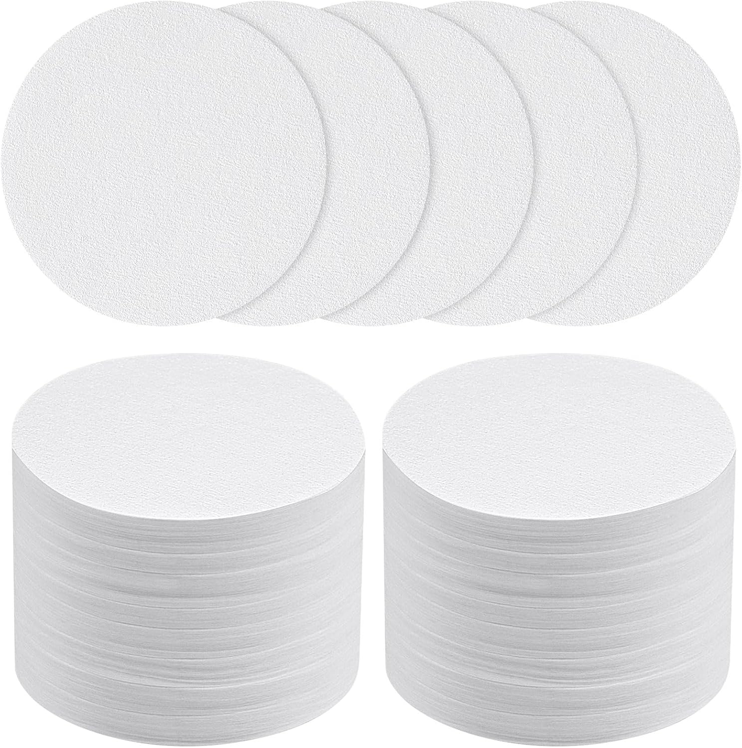 HOTUT Round Coffee Filter Paper, Pack of 400 Espresso Paper Filters, 58 mm Coffee Paper Filter Compatible with Many Coffee Makers - White