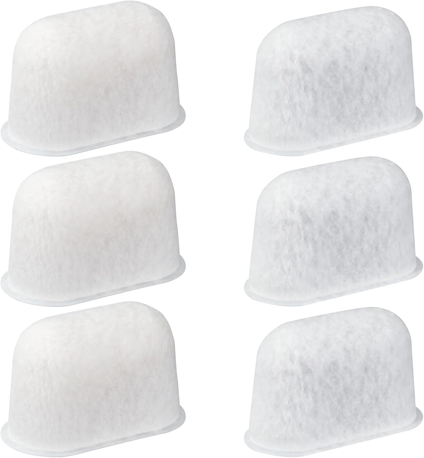 Pack of 6 Resin and Activated Carbon Water Filters for Breville Coffee Machines, Water Filter for Espresso Machines Replacement for Coffee Machines