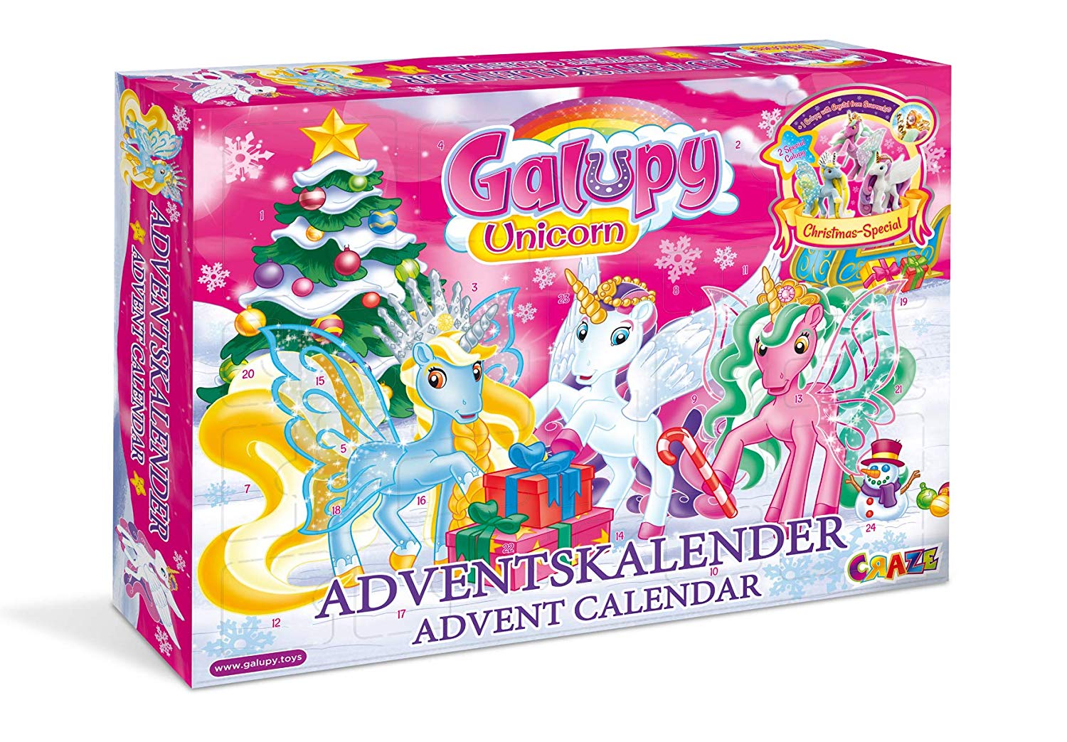 Craze Toys 19450 Craze Advent Calendar Galupy 19450 Multi-Coloured