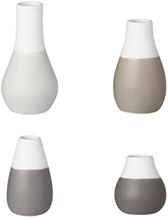 Rader Räder Mini Pastel Vases Grey Tones Set of 4