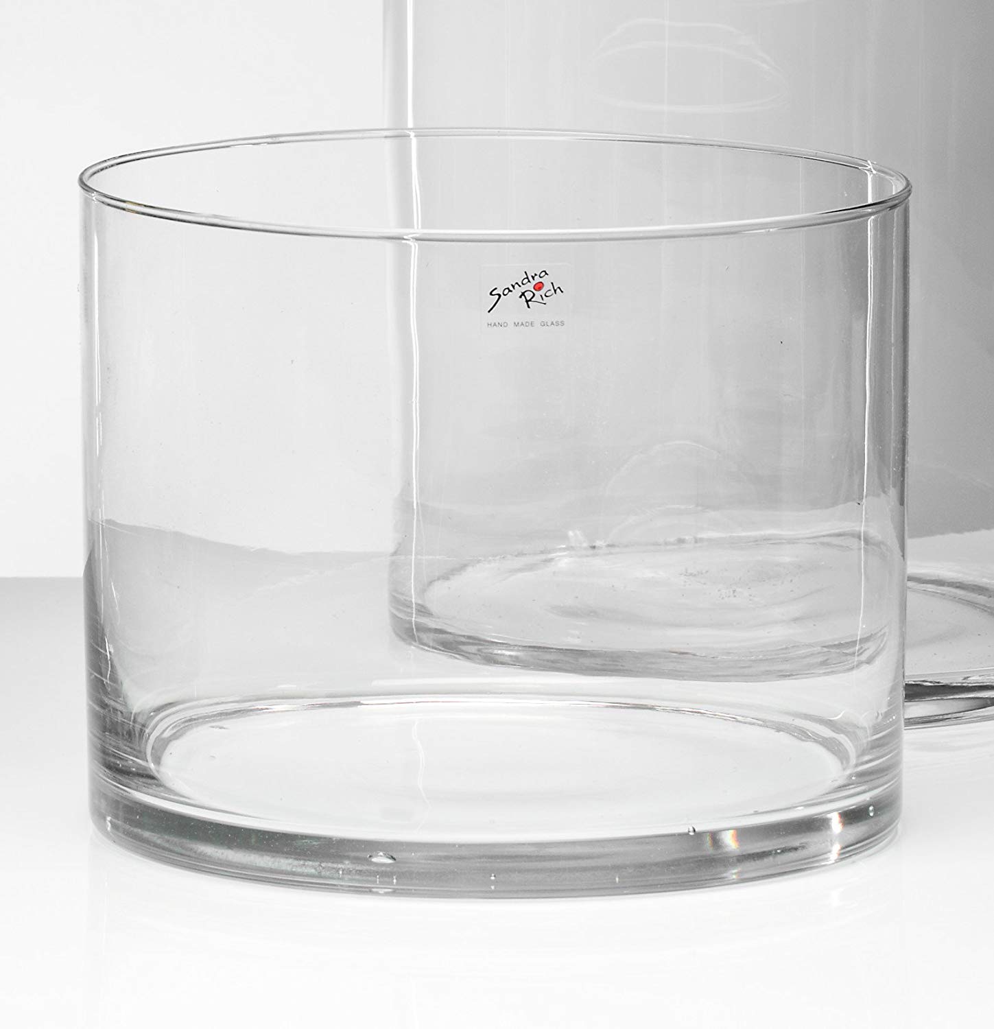 Sandra Rich Glass Vase Cylinder 20 Cm