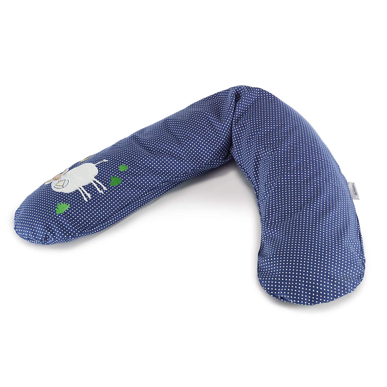 The Original Theraline Pregnancy and Breastfeeding Pillow Filled with Sand-Like Original Micro-Beads - Comes with Outer Cover,190 cm