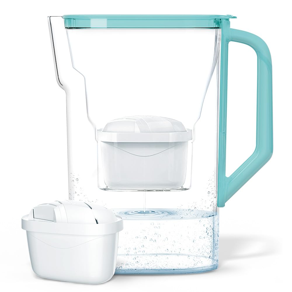 Wessper Water Filter Jug 2.7 L | Cartridge Replacement for Dafi Unimax Aquaphor A5 Brita Maxtra+ Philips AWP212/10 | Reduction of Limescale, Chlorine | Includes Water Filter Jug + Water Filter Aquamax