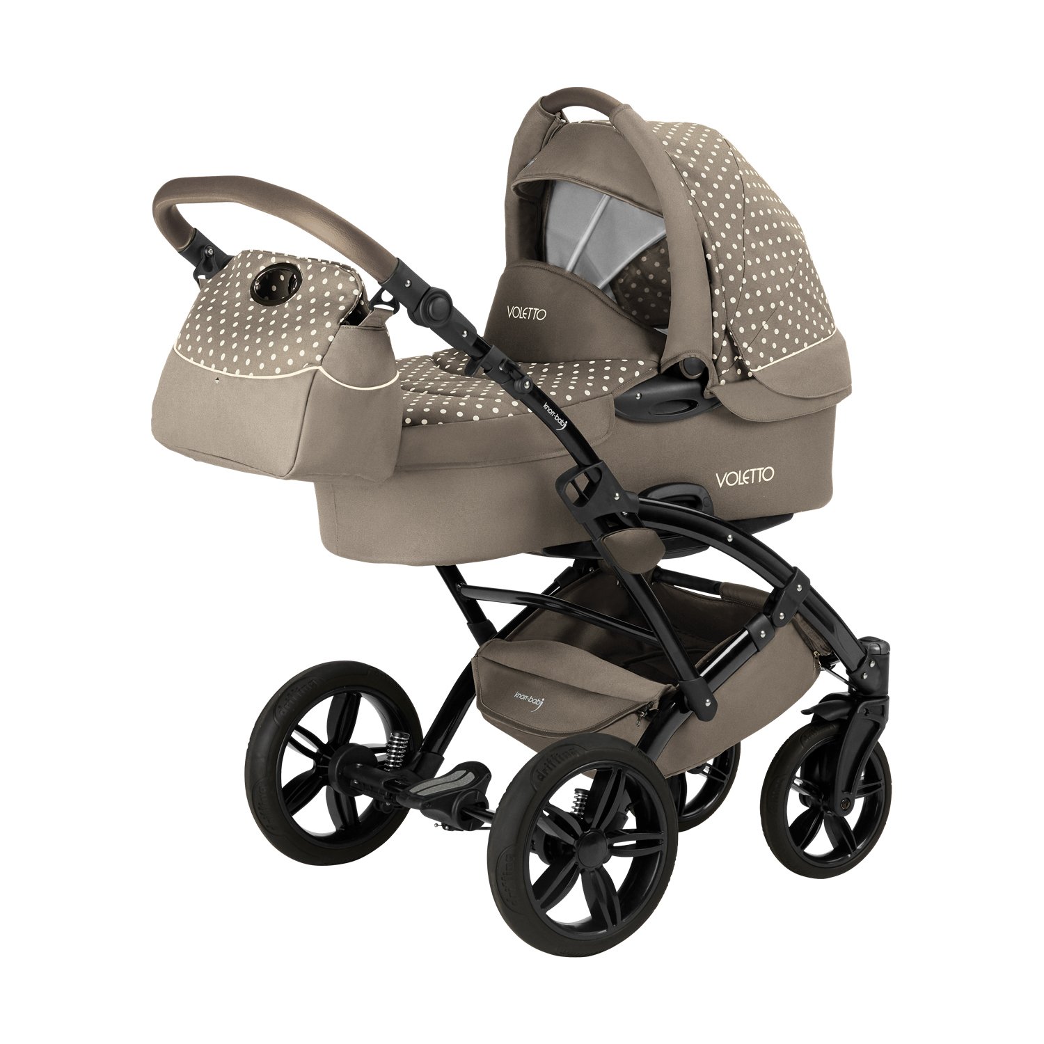 Knorr-Baby Voletto 33000-03 Combi Pushchair Polka Dots Limited Edition Sand / Cream