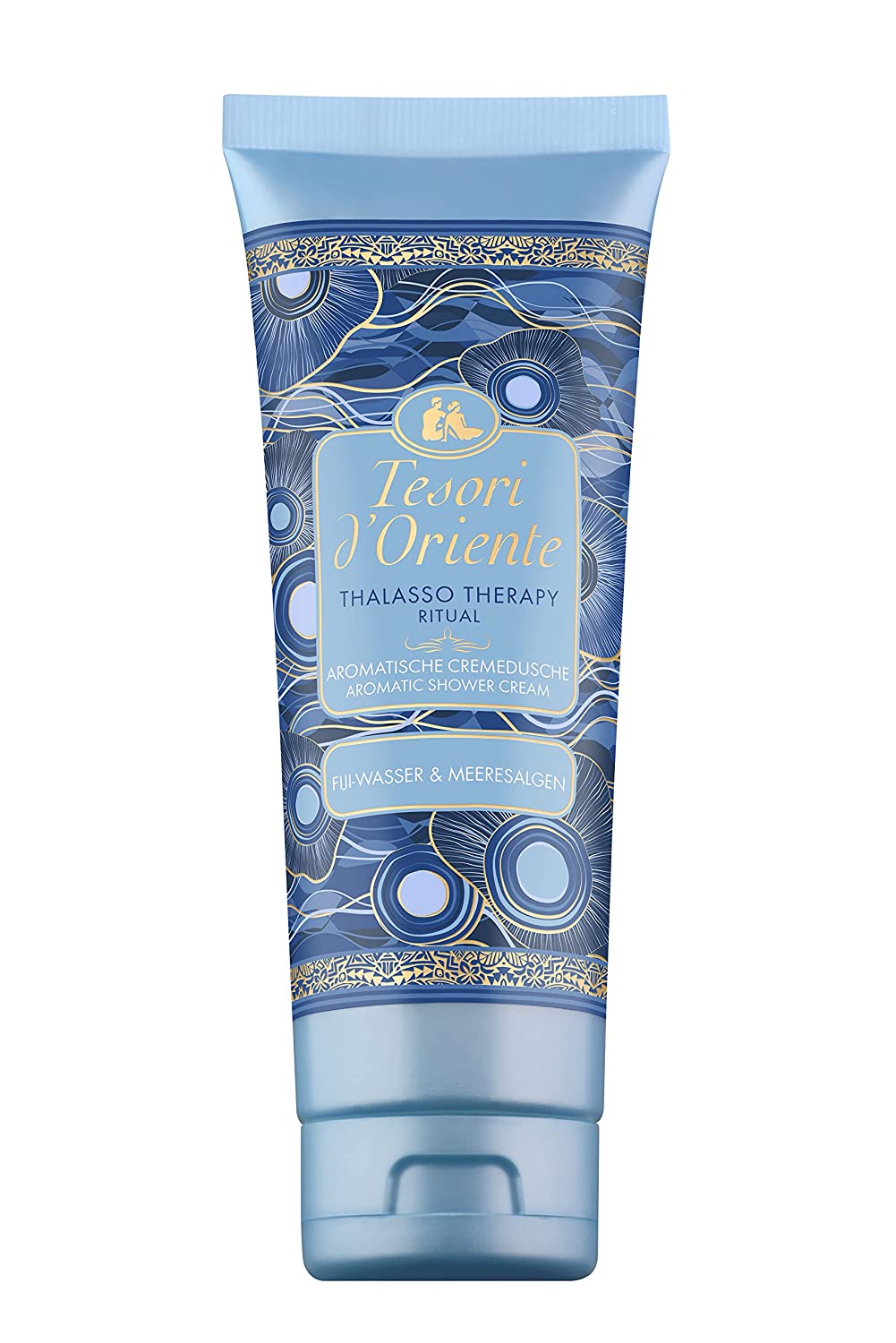 Tesori d'Oriente d'oriente Tesori d \ 'Oriente Thalasso Shower Cream 1 x 250 ml aromatic shower gel with seaweed and fiji Water, Shower Cream for Body Care, Ritual for Body and Senses, ‎blue