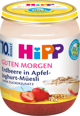 HiPP Good morning strawberry in apple yogurt muesli from the 10th month, 160 g