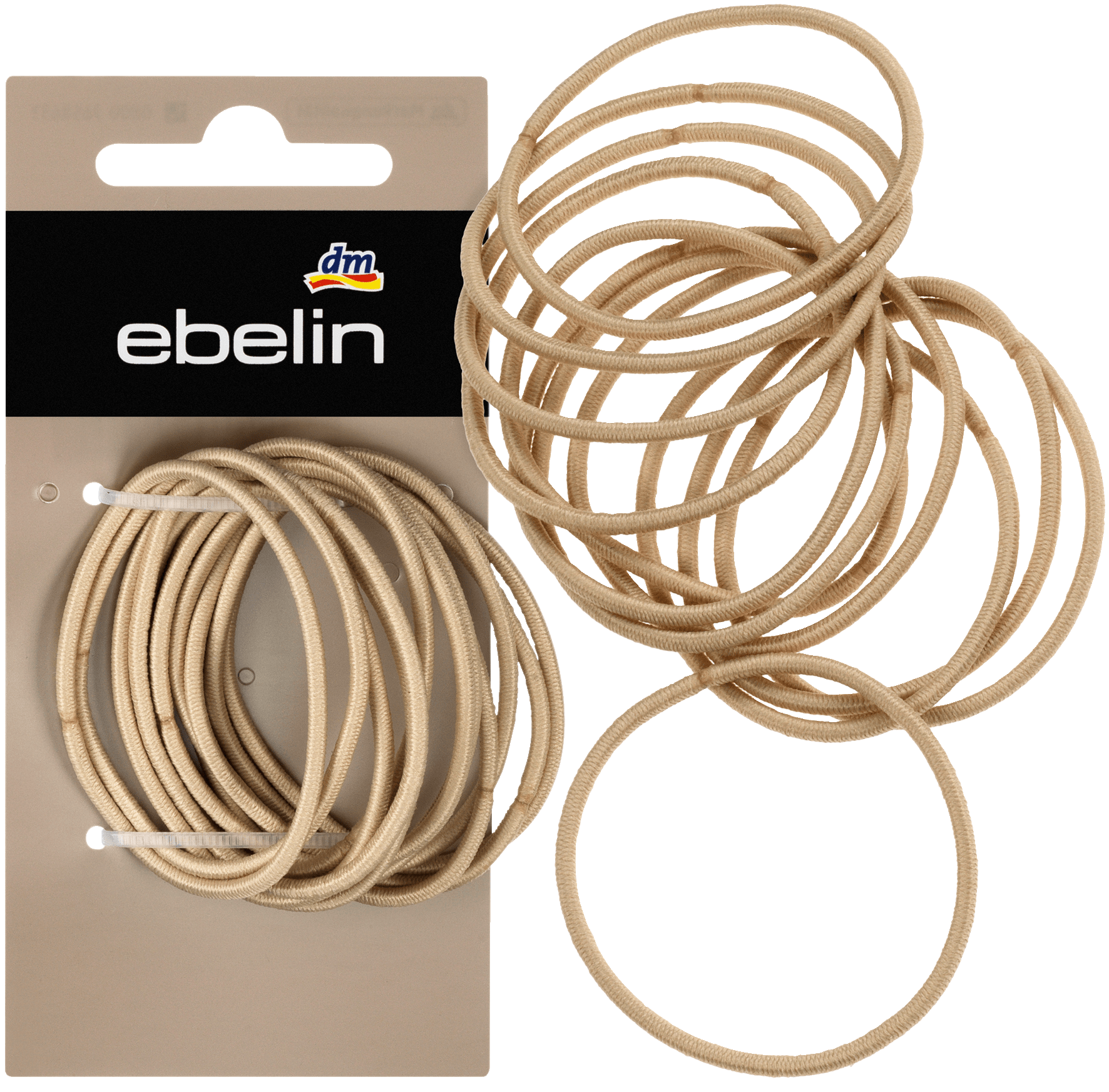 ebelin Hair Bands Thin Blonde, 12 St