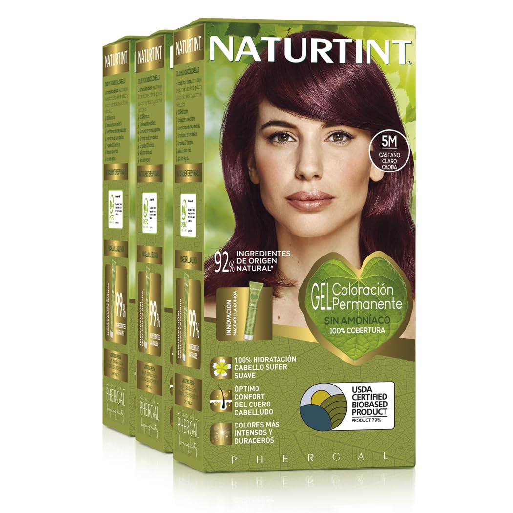 Naturtint Hair color without ammonia, with a high percentage of natural ingredients, 170 ml (x3)