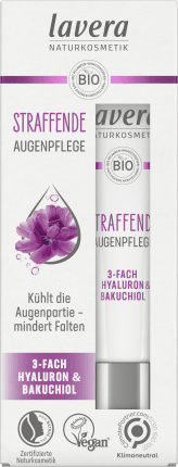 lavera Firming eye cream 3-fold Hyaluronic & Bakuchiol, 15 ml