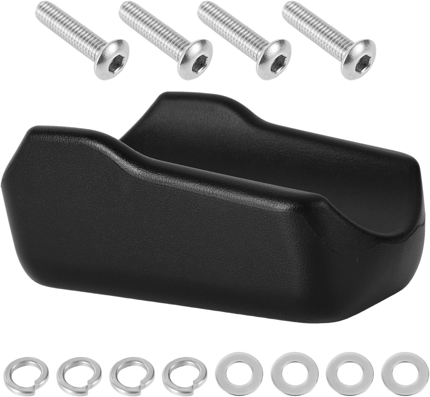 Gosknor Armrest Pad for Walkers, Armrest for Upright Walkers, Soft and Comfortable Padded Armrest for Walkers, Stand-Up Rollator Accessories for Seniors (Black)