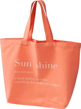 Vito & Joe beach bag \"Sunshine\", peach/white, 1 piece