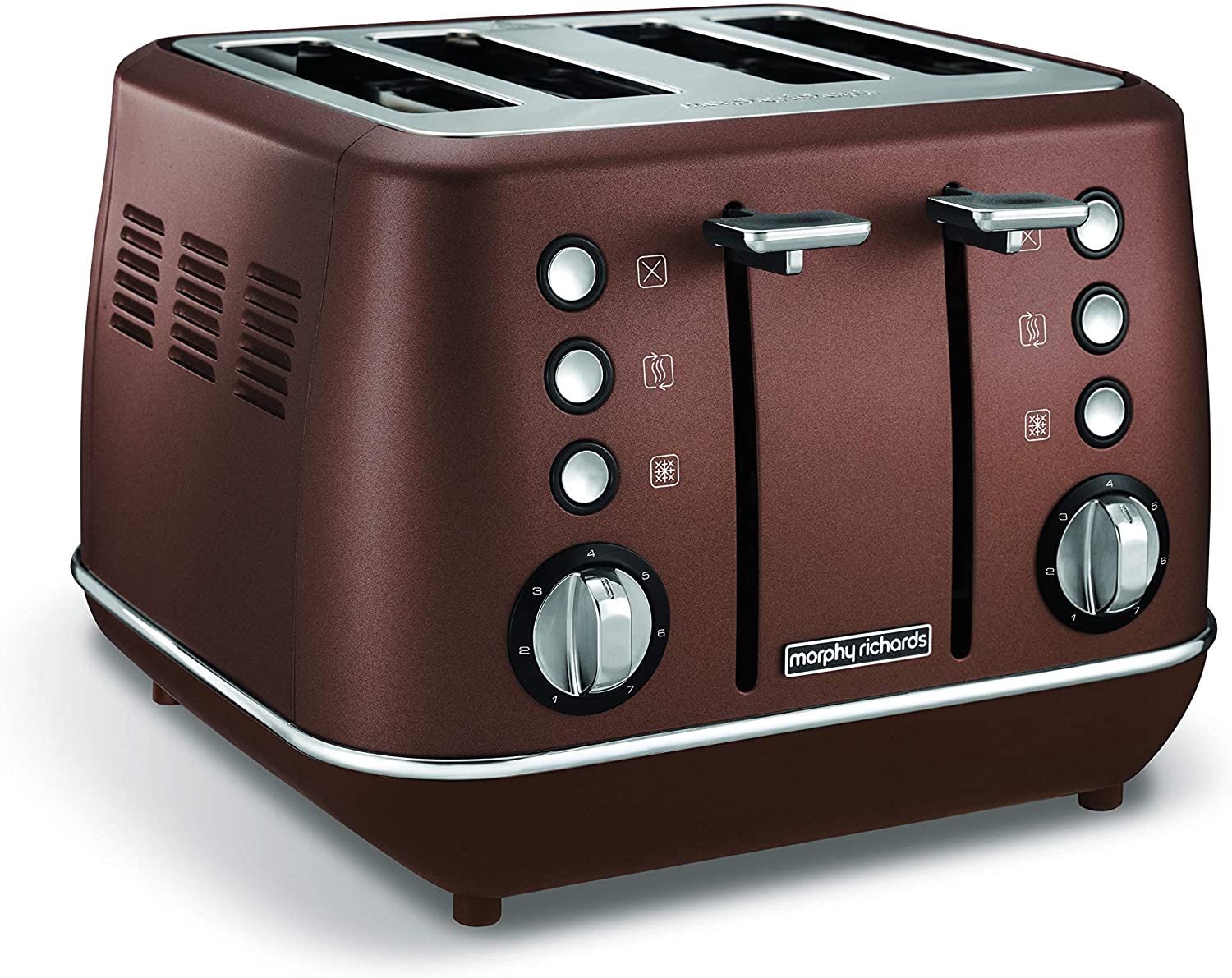 Morphy Richards Evoke Special Edition 4slice(s) 850W Bronze Toaster - Toasters (4 Slice(s), Bronze, Buttons, Rotary, China, 2 Year(s), 850 W)