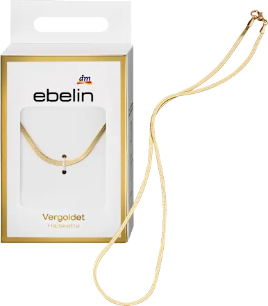 ebelin Gold-plated flat necklace, 1 pc.