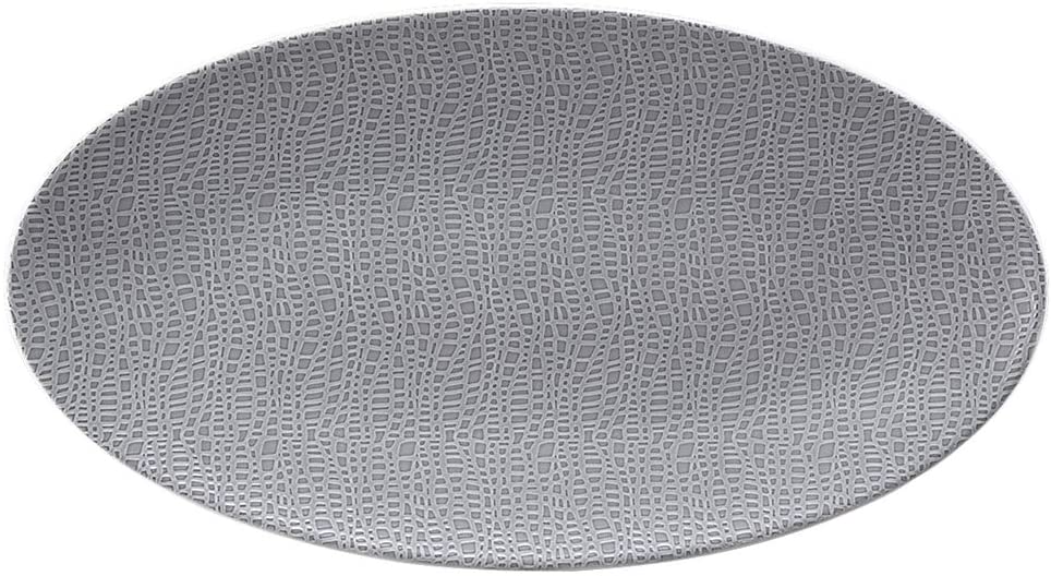 Seltmann Weiden 001.743894 Fashion Elegant Grey Serving Platter Oval Grey