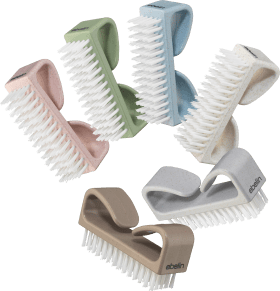 ebelin Nail brush with handle - Brush body made of 50% wheat straw and 50% recycled plastic, 1 pc