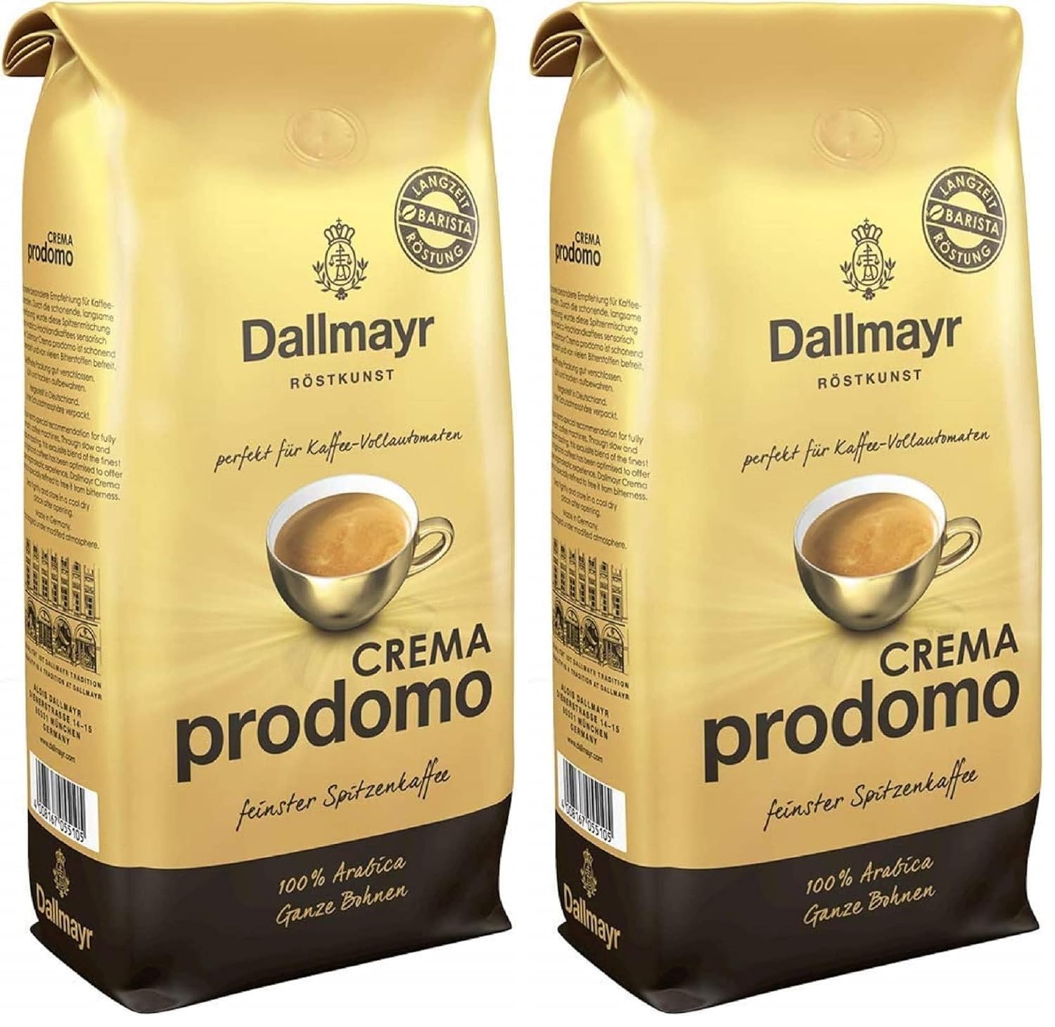 Dallmayr Crema Prodomo 1,000g Whole Bean (Pack of 2)