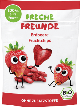 FRECHE FREUNDE Children's snack fruit pieces strawberry, from 3 years, 12 g
