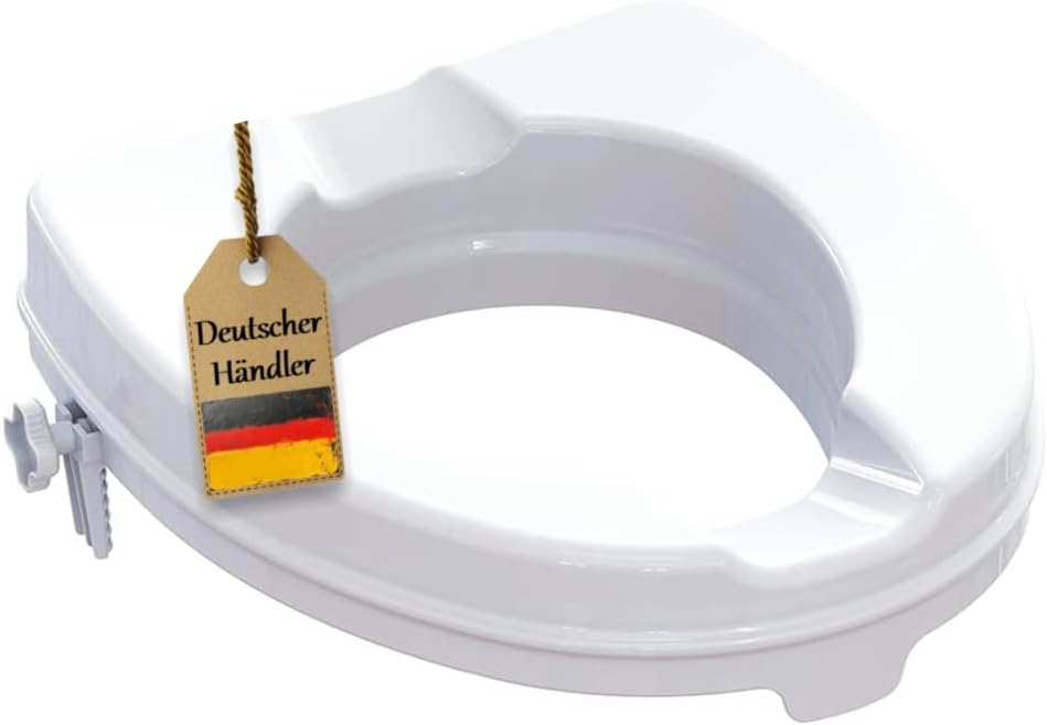FabaCare Store FabaCare Smart Toilet Seat Raiser Toilet Seat Maximum Load 250 kg 5 cm without Lid